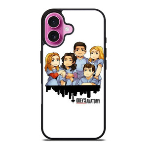 GREY'S ANATOMY CARTOON iPhone 16 Plus Case Cover