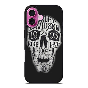 HARLEY DAVIDSON 1903 SKULL iPhone 16 Plus Case Cover HARLEY DAVIDSON 1903 SKULL iPhone 16 Plus Case Cover