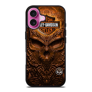 HARLEY DAVIDSON SKULL METAL MOTOR iPhone 16 Plus Case Cover