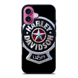 HARLEY DAVIDSON USA METAL EMBLEM iPhone 16 Plus Case Cover