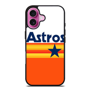 HOUSTON ASTROS STRIPE iPhone 16 Plus Case Cover