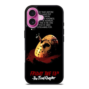 JASON FRIDAY THE 13TH HORROR MOVIE iPhone 16 Plus Case Cover
