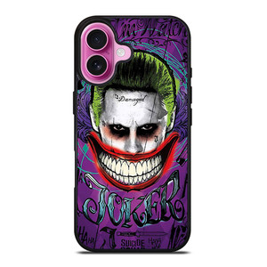 JOKER SUICIDE SQUAD ART iPhone 16 Plus Case Cover JOKER SUICIDE SQUAD ART iPhone 16 Plus Case Cover
