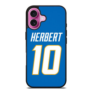 JUSTIN HERBERT LOS ANGELES CHARGERS NFL iPhone 16 Plus Case Cover