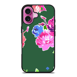 KATE SPADE NEW YORK GREEN FLORAL iPhone 16 Plus Case Cover