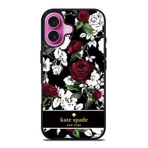 KATE SPADE ROSE RED WHITE iPhone 16 Plus Case Cover KATE SPADE ROSE RED WHITE iPhone 16 Plus Case Cover