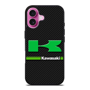 KAWASAKI LOGO CARBOON iPhone 16 Plus Case Cover