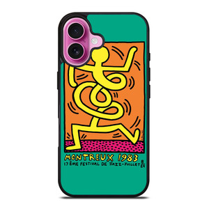 KEITH HARING MONTREUX 1983 iPhone 16 Plus Case Cover KEITH HARING MONTREUX 1983 iPhone 16 Plus Case Cover