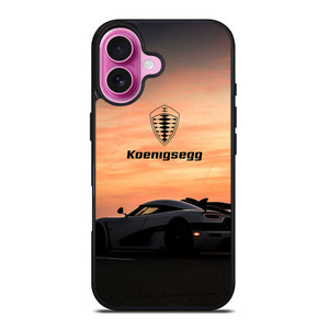 KOENIGSEGG CAR SUNSET LOGO iPhone 16 Plus Case Cover