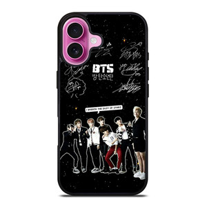 KPOP BANGTAN BOYS BTS SIGNATURE  iPhone 16 Plus Case Cover