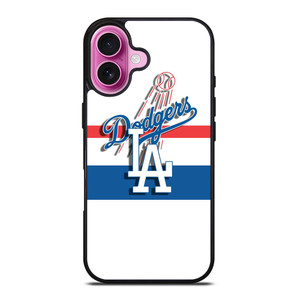 LA DODGERS WHITE STIPS iPhone 16 Plus Case Cover