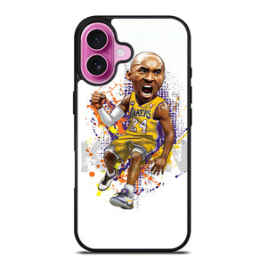 LA LAKERS KOBE BRYANT CARTOON iPhone 16 Plus Case Cover