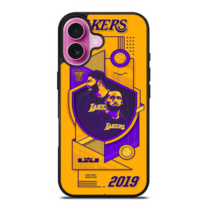 LA LAKERS LEBRON JAMES & ANTHONY DAVIS iPhone 16 Plus Case Cover LA LAKERS LEBRON JAMES & ANTHONY DAVIS iPhone 16 Plus Case Cover