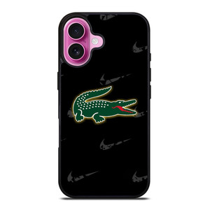 LACOSTE X NIKE PATTERN iPhone 16 Plus Case Cover LACOSTE X NIKE PATTERN iPhone 16 Plus Case Cover