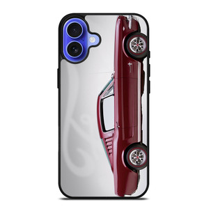 1965 FORD MUSTANG RED CAR iPhone 16 Case Cover 1965 FORD MUSTANG RED CAR iPhone 16 Case Cover