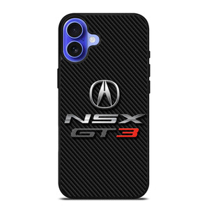 ACURA NSX GT3 LOGO CARBON iPhone 16 Case Cover ACURA NSX GT3 LOGO CARBON iPhone 16 Case Cover