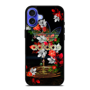 ADIDAS FLOWER PATTERN iPhone 16 Case Cover ADIDAS FLOWER PATTERN iPhone 16 Case Cover