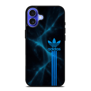 ADIDAS LOGO ABSTRACT BLUE LIGHT iPhone 16 Case Cover ADIDAS LOGO ABSTRACT BLUE LIGHT iPhone 16 Case Cover