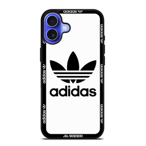 ADIDAS TREFOIL ROUND WHITE iPhone 16 Case Cover ADIDAS TREFOIL ROUND WHITE iPhone 16 Case Cover