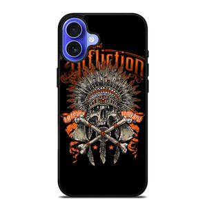 AFFLICTION SKULL iPhone 16 Case Cover AFFLICTION SKULL iPhone 16 Case Cover