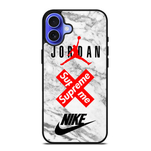 AIR JORDAN MARBLE SUPREME NIKE iPhone 16 Case Cover AIR JORDAN MARBLE SUPREME NIKE iPhone 16 Case Cover
