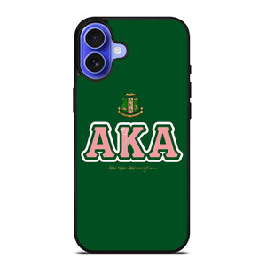 AKA PINK AND GREEN SIMPLE LOGO iPhone 16 Case Cover AKA PINK AND GREEN SIMPLE LOGO iPhone 16 Case Cover
