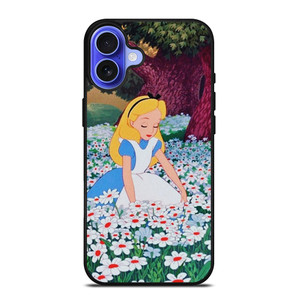 ALICE IN WONDERLAND FLOWER iPhone 16 Case Cover