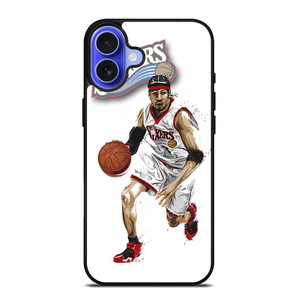 ALLEN IVERSON SIXERS NBA BASKETBALL iPhone 16 Case Cover ALLEN IVERSON SIXERS NBA BASKETBALL iPhone 16 Case Cover