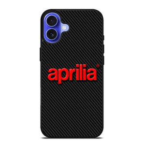 APRILIA MOTOR CARBON LOGO iPhone 16 Case Cover