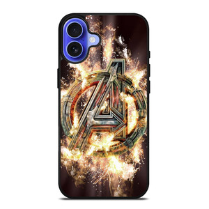 AVENGERS FIRE LOGO iPhone 16 Case Cover AVENGERS FIRE LOGO iPhone 16 Case Cover
