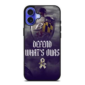 BALTIMORE RAVENS DEFEND WHATS OURS iPhone 16 Case Cover BALTIMORE RAVENS DEFEND WHATS OURS iPhone 16 Case Cover
