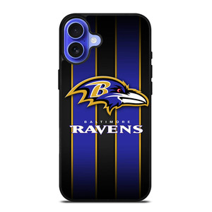 BALTIMORE RAVENS NFL STRIPE LOGO iPhone 16 Case Cover BALTIMORE RAVENS NFL STRIPE LOGO iPhone 16 Case Cover