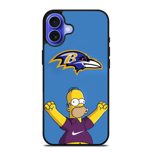 BALTIMORE RAVENS NIKE THE SIMPSONS iPhone 16 Case Cover BALTIMORE RAVENS NIKE THE SIMPSONS iPhone 16 Case Cover