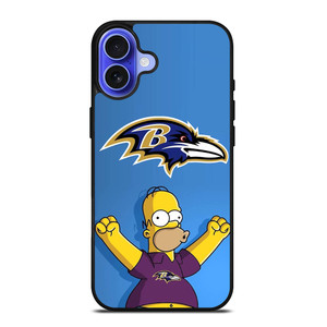BALTIMORE RAVENS THE SIMPSON iPhone 16 Case Cover