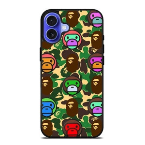 BAPE BABY MILO CAMO iPhone 16 Case Cover BAPE BABY MILO CAMO iPhone 16 Case Cover