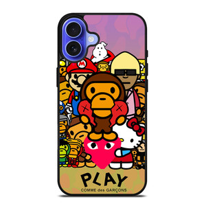 BAPE BABY MILO PLAY iPhone 16 Case Cover BAPE BABY MILO PLAY iPhone 16 Case Cover