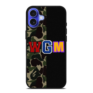 BAPE WGM CAMO iPhone 16 Case Cover BAPE WGM CAMO iPhone 16 Case Cover