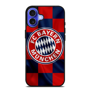 BAYERN MUNCHEN FC FLAG LOGO iPhone 16 Case Cover BAYERN MUNCHEN FC FLAG LOGO iPhone 16 Case Cover