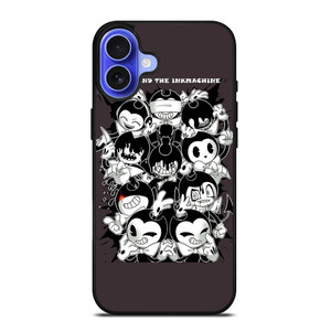 BENDY AND THE INK MACHINE COLLAGE iPhone 16 Case Cover BENDY AND THE INK MACHINE COLLAGE iPhone 16 Case Cover