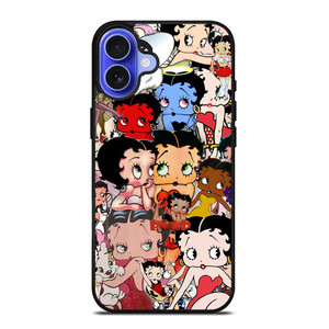 BETTY BOOP COLLAGE FACE iPhone 16 Case Cover BETTY BOOP COLLAGE FACE iPhone 16 Case Cover