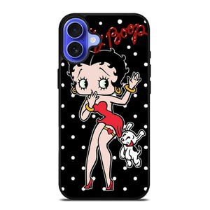 BETTY BOOP POLKA DOT CARTOON iPhone 16 Case Cover BETTY BOOP POLKA DOT CARTOON iPhone 16 Case Cover