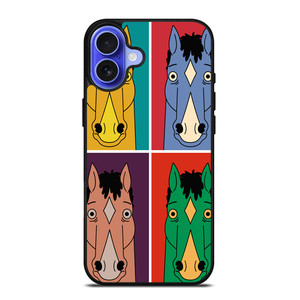 BOJACK HORSEMAN COLORFULL COLLAGE iPhone 16 Case Cover BOJACK HORSEMAN COLORFULL COLLAGE iPhone 16 Case Cover