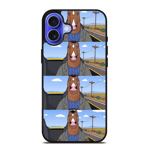 BOJACK HORSEMAN FACE COLLAGE iPhone 16 Case Cover BOJACK HORSEMAN FACE COLLAGE iPhone 16 Case Cover