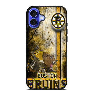 BOSTON BRUINS HOCKEY TEAM LOGO iPhone 16 Case Cover BOSTON BRUINS HOCKEY TEAM LOGO iPhone 16 Case Cover