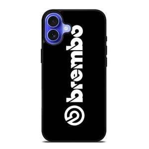 BREMBO DISC BRAKE BLACK LOGO iPhone 16 Case Cover BREMBO DISC BRAKE BLACK LOGO iPhone 16 Case Cover