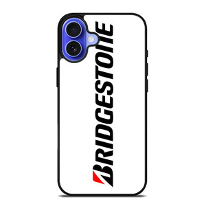 BRIDGESTONE TIRE LOGO WHITE iPhone 16 Case Cover