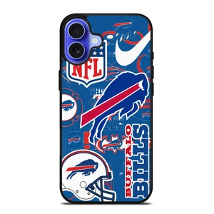 BUFFALO BILLS NFL STICKER BOMB iPhone 16 Case Cover