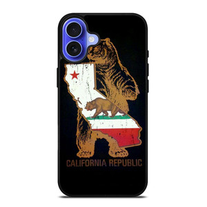 CALIFORNIA REPUBLIC BEAR ICON iPhone 16 Case Cover CALIFORNIA REPUBLIC BEAR ICON iPhone 16 Case Cover