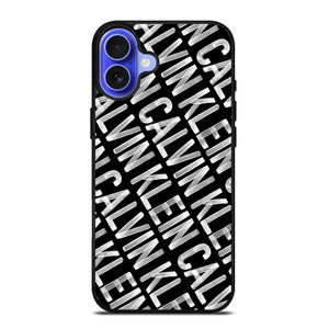 CALVIN KLEIN LOGO PATTERN iPhone 16 Case Cover