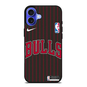 CHICAGO BULLS NIKE NBA STRIPE iPhone 16 Case Cover CHICAGO BULLS NIKE NBA STRIPE iPhone 16 Case Cover